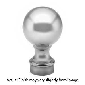 Ball Top Finial - Polished Chrome