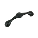 Richelieu - Art Deco - 4"cc Cabinet Pull - Matte Black