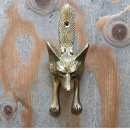 Fox Door Knocker - Polished Brass