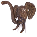 Elephant Robe Hook - Bronze