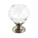 70-CS - Stargaze Round Crystal Knob - 1 1/8"