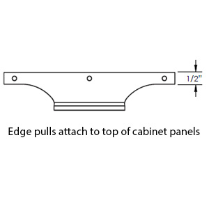 691 - Stradella - 8" Edge Pull