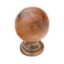 Precious Inlays - 1.25" Cabinet Knob - Tiger Penshell/ Estate Dover