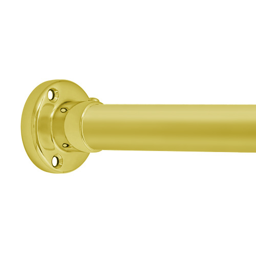 Heavy Duty Polished Brass Shower Rod