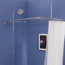25" x 45" - End/ Ceiling Mount - Rectangular Shower Rod