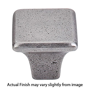 Britannia - 1 3/16" Square Knob - Cast Iron