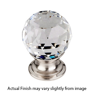 TK125/126 - Round Clear Crystal Cabinet Knob