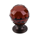 TK111/122 ORB - Round Colored Crystal Cabinet Knob