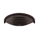 M940 ORB - Edwardian Ribbon & Reed - 3" Cup Pull - Oil Rubbed Bronze