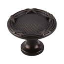 M943 ORB - Edwardian Ribbon & Reed - 1.25" Cabinet Knob - Oil Rubbed Bronze