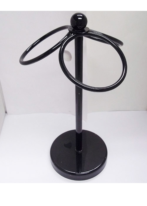 Stylebuilt Countertop Towel Holder Polished Black