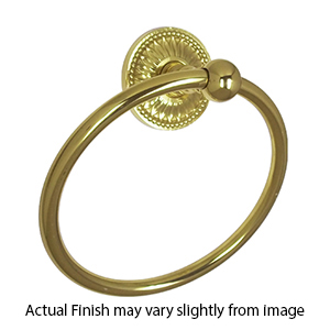 Savannah Towel Ring - Polished Brass