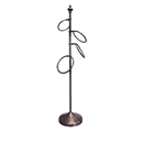 49" Four Ring Reeded Floor Towel Stand - Oil Rubbed Bronze