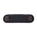 K1162-3 - Archimedes - 3" Black Leather Octagon Pull