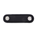 K1162-5 - Archimedes - 5" Black Leather Octagon Pull