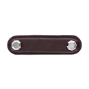 K1162-3 - Archimedes - 3" Brown Leather Octagon Pull