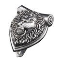 Sforza - Lion Door Knocker - Antique Silver