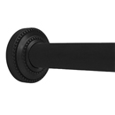 Flat Black Shower Rod - Dotted Design Bracket