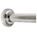 Polished Nickel Shower Curtain Rod - Dotted
