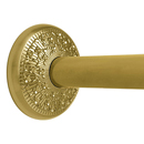Floral - Satin Brass - Shower Rod