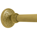 Deluxe Floral - Satin Brass - Shower Rod