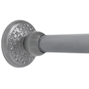 Deluxe Floral - Satin Chrome - Shower Rod