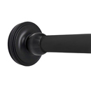 Flat Black Shower Rod - Deluxe Regal