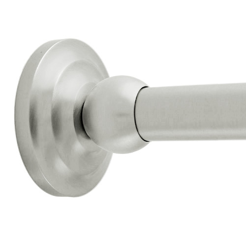 Deluxe Traditional Satin Nickel Shower Rod