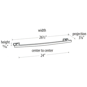 A7520-24 - Arch - 24" Towel Bar