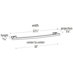 A7520-30 - Arch - 30" Towel Bar