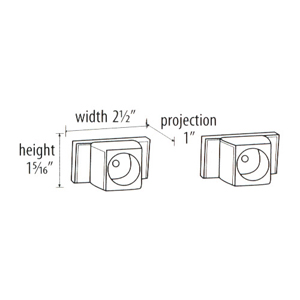 48" x 66" - Arch Flange - Corner Shower Rod