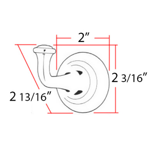 A6780 - Charlie's - Robe Hook