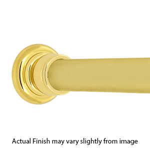 60" Shower Rod - Charlie's - Unlacquered Brass