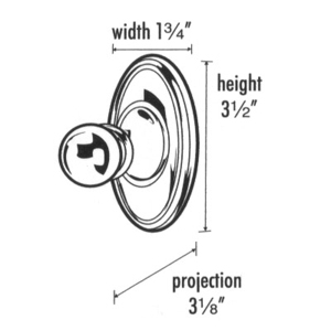 A8080 - Classic Traditional - Robe Hook