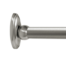 Satin Nickel Shower Rod - Classic Traditional
