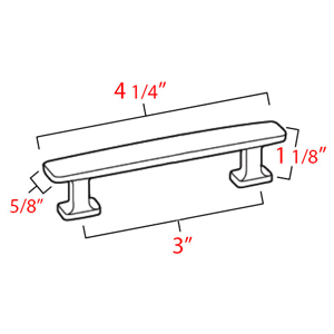 A252-3 - Cloud - 3" Cabinet Pull