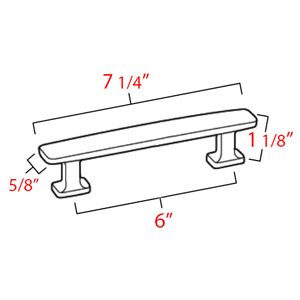 A252-6 - Cloud - 6" Cabinet Pull