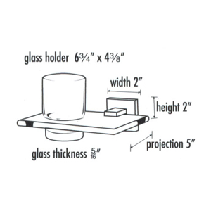 A8470 - Contemporary Square - Tumbler Holder