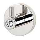 C8380 - Contemporary Round Crystal - Robe Hook