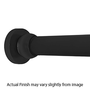 60" Shower Rod - Contemporary Round - Flat Black