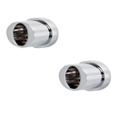 Contemporary  Oval - Shower Rod End Flanges