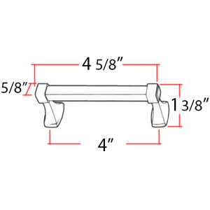 A985-4 - Cube - 4" Cabinet Pull