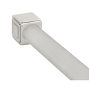 Polished Nickel Shower Curtain Rod - Cube