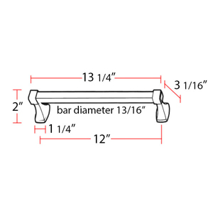 A6520-12 - Cube - 12" Towel Bar