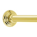 Embassy Shower Rod - Unlacquered Brass