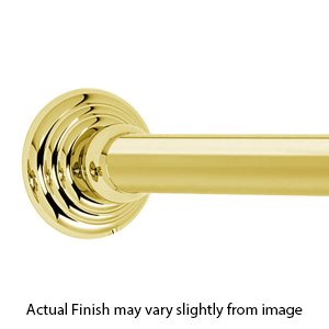 72" Shower Rod - Embassy - Unlacquered Brass