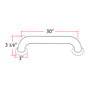 A6624/A0030 - Royale - 30" Grab Bar