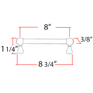 A980-8 - Royale - 8" Cabinet Pull