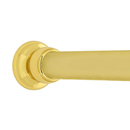 Polished Brass Shower Curtain Rod - Royale