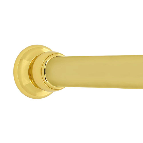 Royale - Shower Rod - Unlacquered Brass